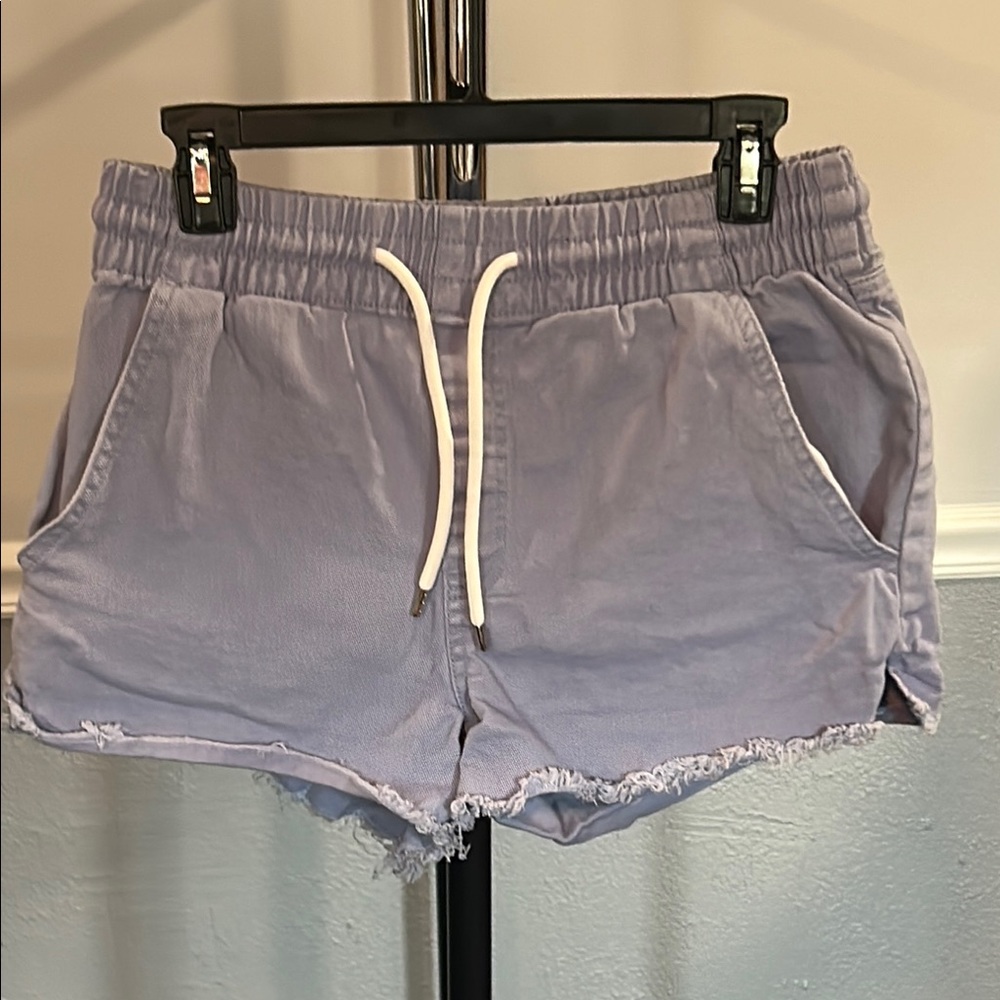 Celebrity Pink Purple Jean Shorts Relaxed Fit